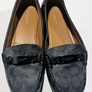 Coach Textured Black Women's Loafers